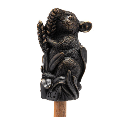 Harvest Mouse On Corn Cane or Stake Topper