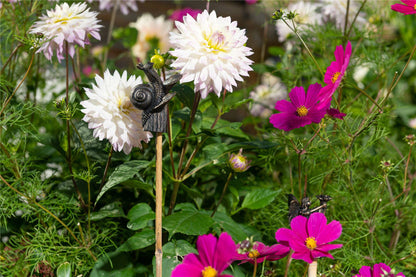 Snail On Hosta Cane or Stake Topper