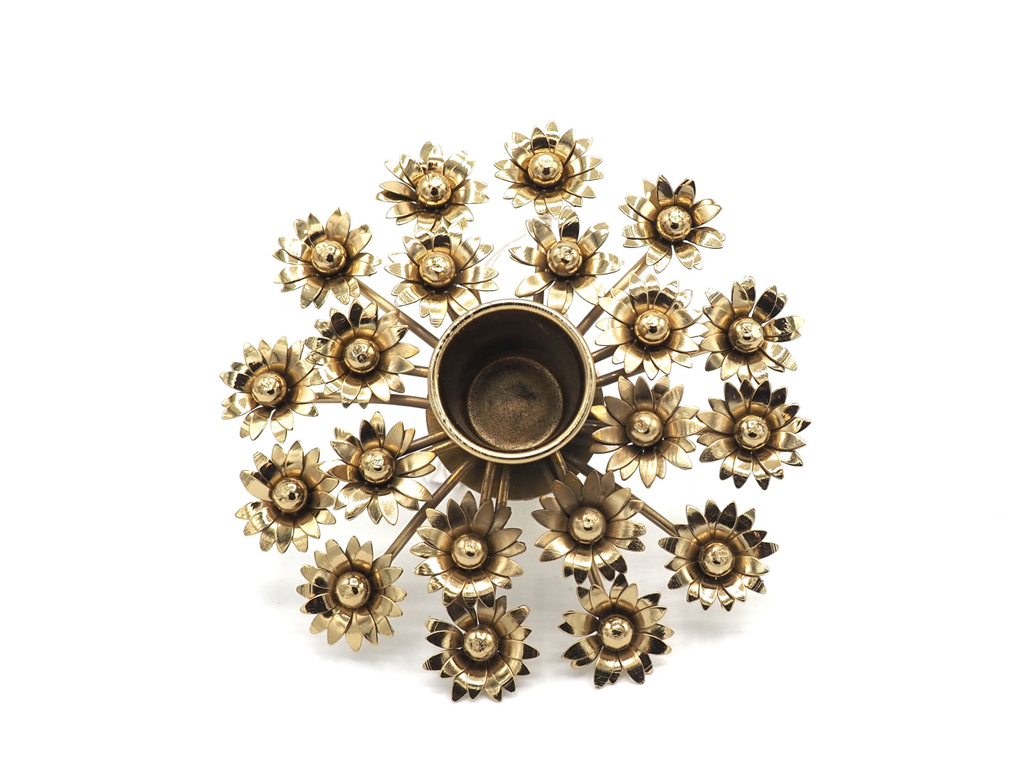 Gold Bottle Top candle holder