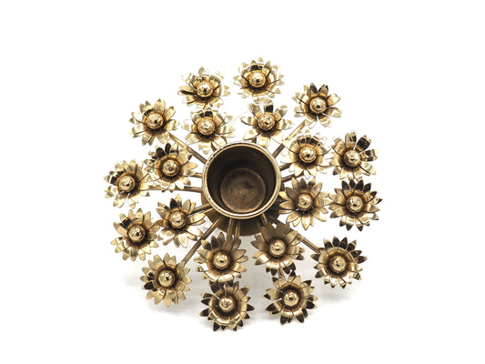 Gold Bottle Top candle holder
