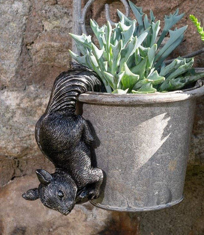 Red Squirrel Plant Pot Hanger