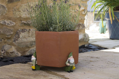 Standing Gnome With Watering Can Plant Pot Feet - Set of 3