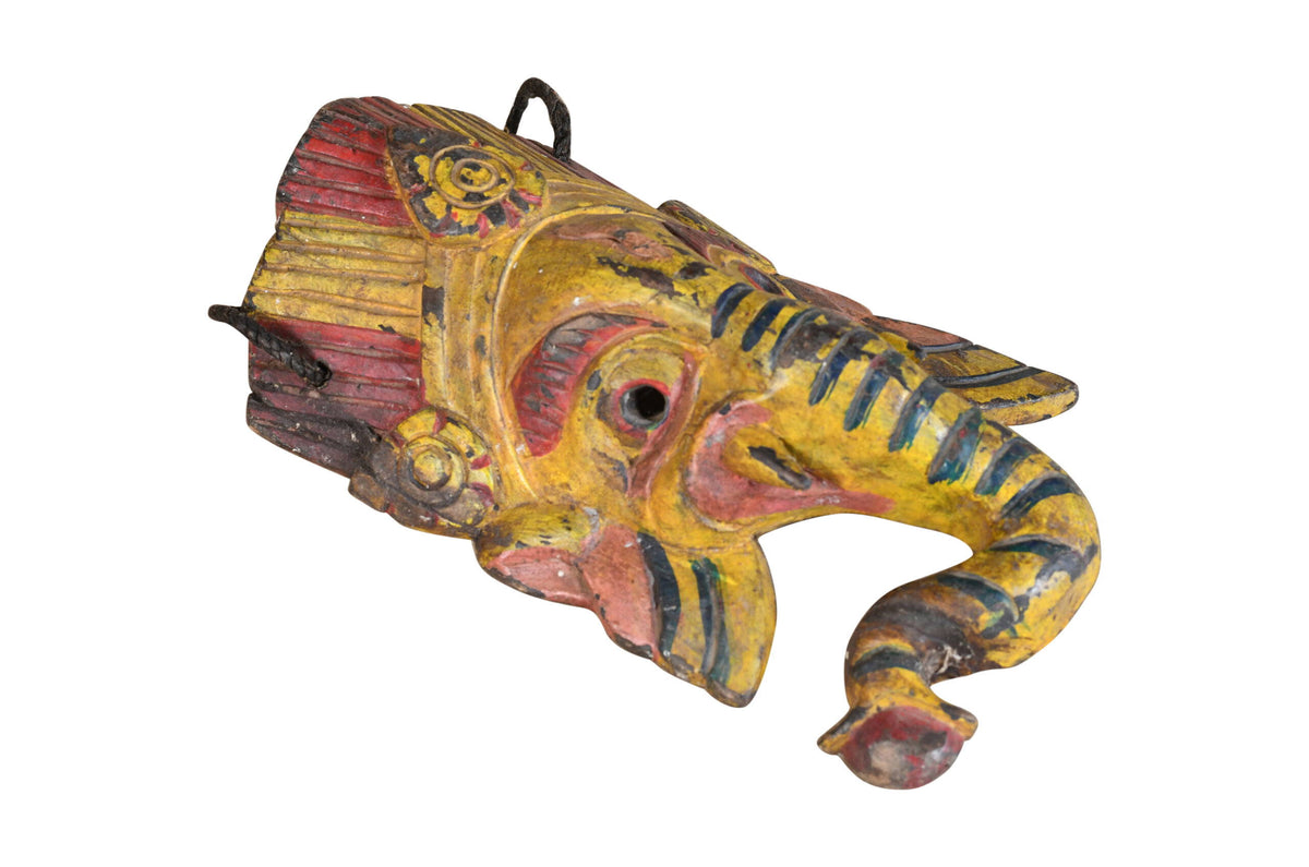 Antique Indian Tribal Festival Mask