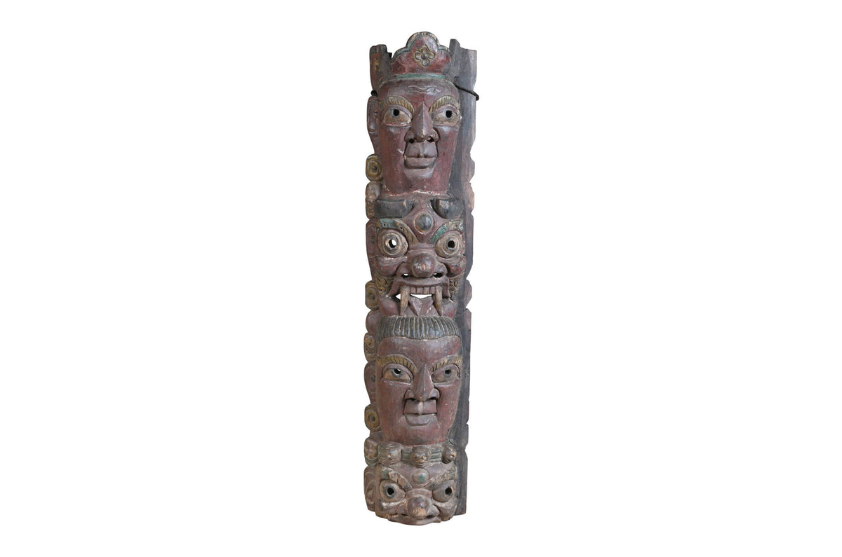 Antique Indian Tribal Festival Mask