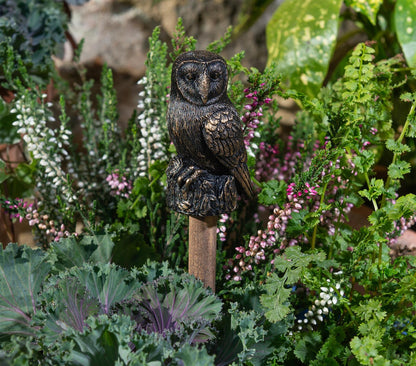Barn Owl Cane or Stake Topper