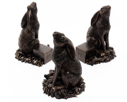 Drove Of Hares Plant Pot Feet - Set of 3 - Moongazing, Sitting and Vigilant Hares