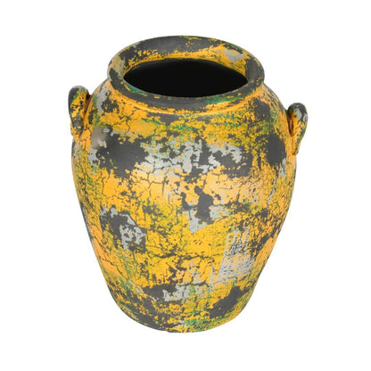Rustic Indian Vintage Clay Flower Pot Vase