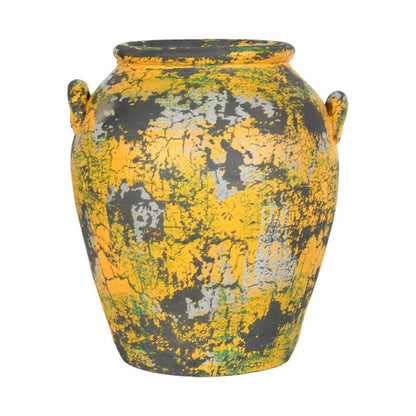 Rustic Indian Vintage Clay Flower Pot Vase