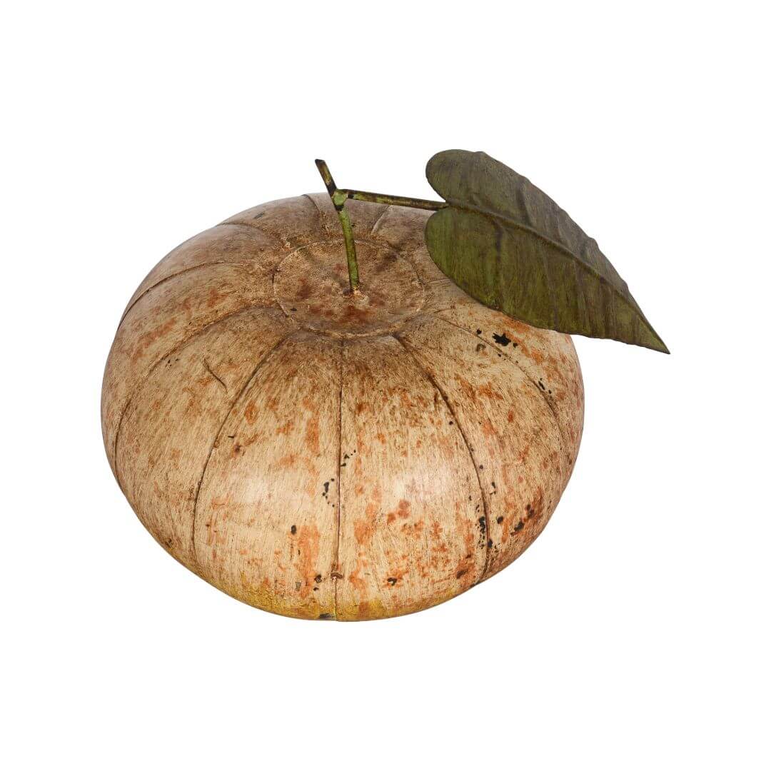 Indian Artisan Made Recycled Iron Pumpkin Decoration – Hand-Painted