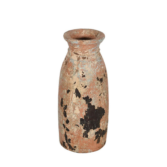 Antique Indian Hard Wood Water Pot or Vase – Pre-WWII Vintage Decor 31 cm