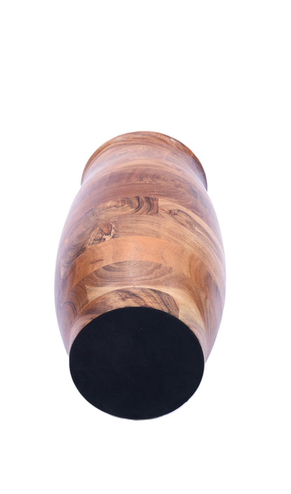 Indian Artisan Made Fairtrade Large Acacia Wood Vase