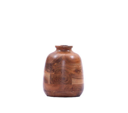 Indian Artisan Made Fairtrade Acacia Wood Vase