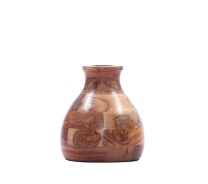Indian Artisan Made Fairtrade Acacia Wood Vase