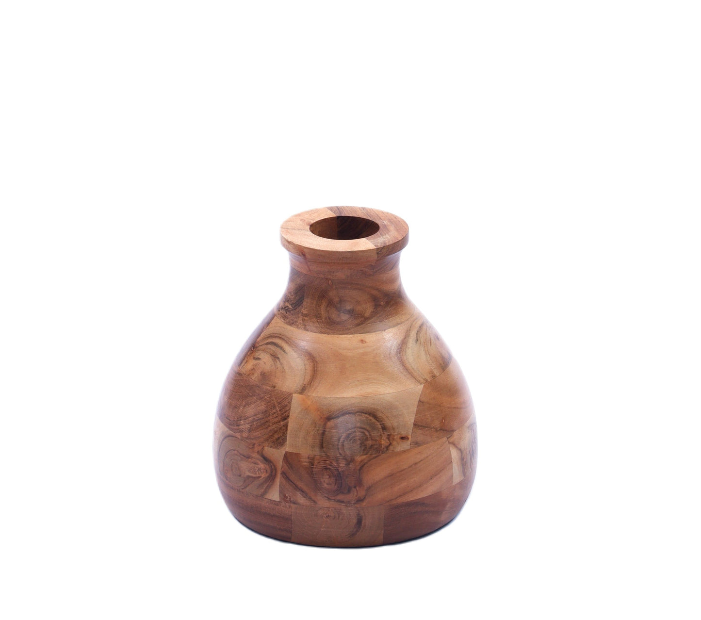 Indian Artisan Made Fairtrade Acacia Wood Vase