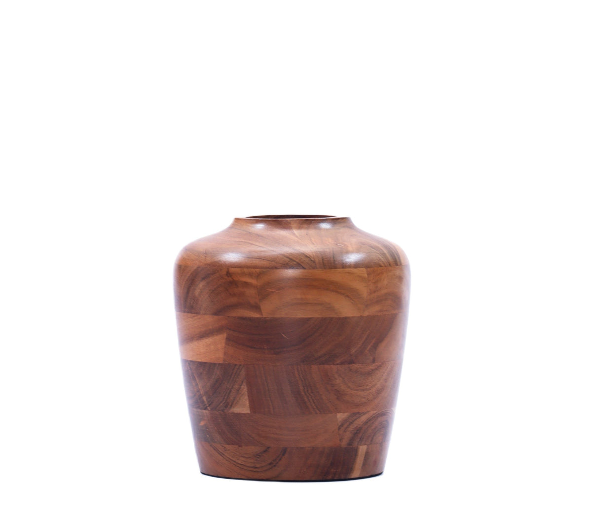 Indian Artisan Made Fairtrade Acacia Wood Vase
