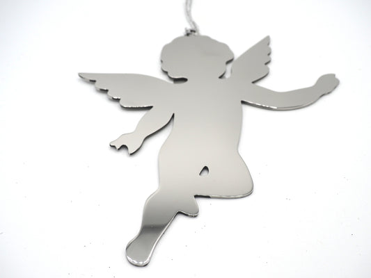 Hanging Christmas Decoration On Silver Thread