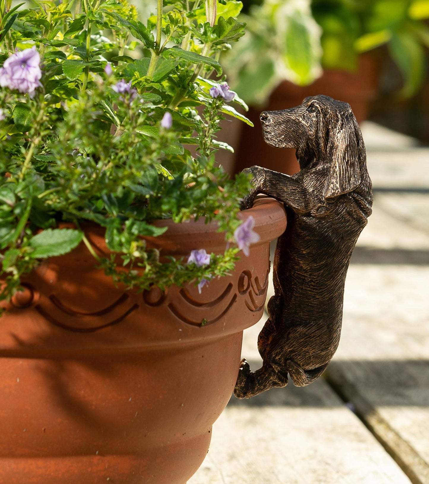 Basset Hound Plant Pot Hanger