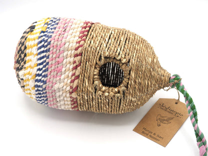 Munja And Reclaimed Sari Fabric Bird Nester