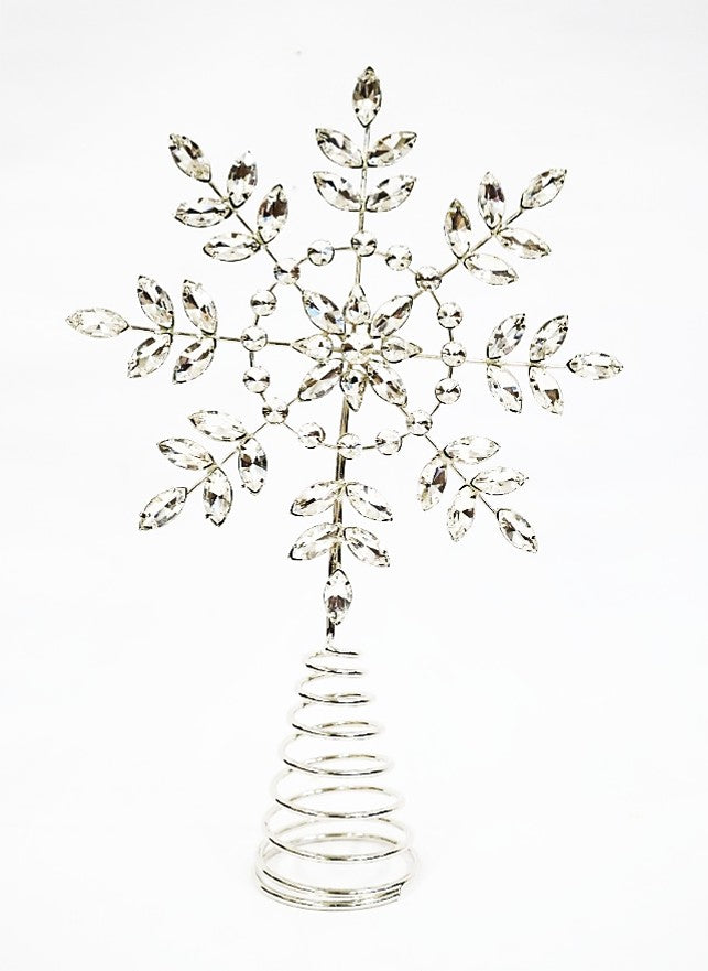 AUSTRIAN GLASS SNOWFLAKE TREE TOPPER
