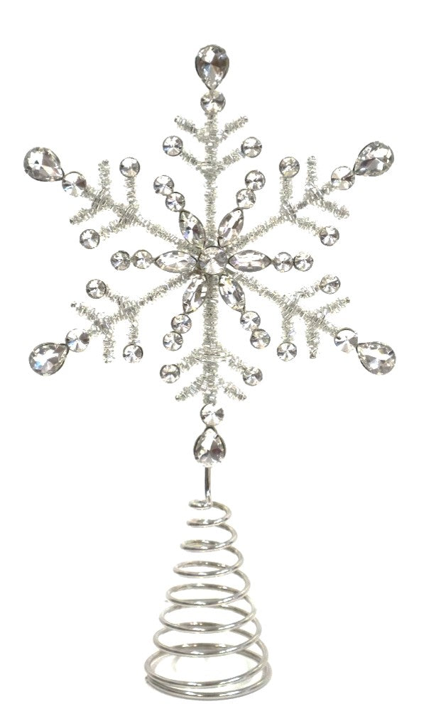 AUSTRIAN GLASS SNOWFLAKE TREE TOPPER