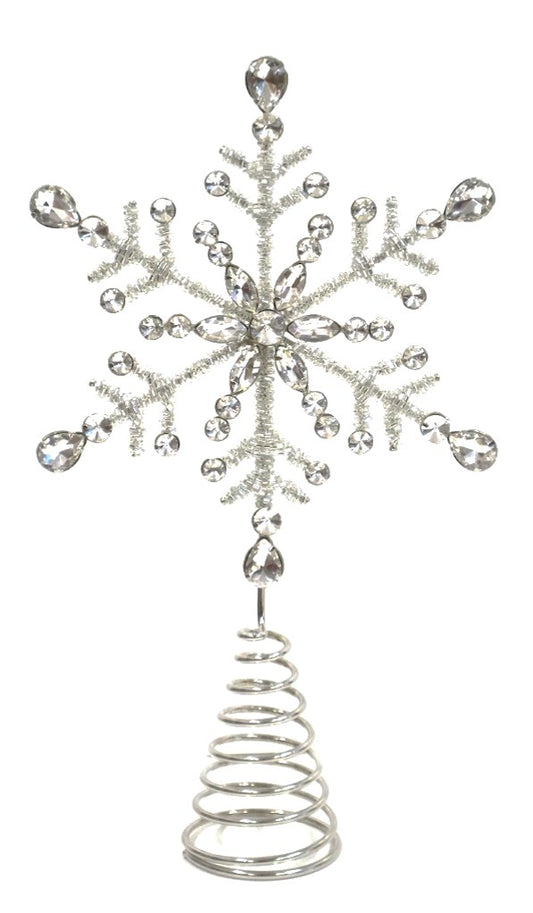 AUSTRIAN GLASS SNOWFLAKE TREE TOPPER