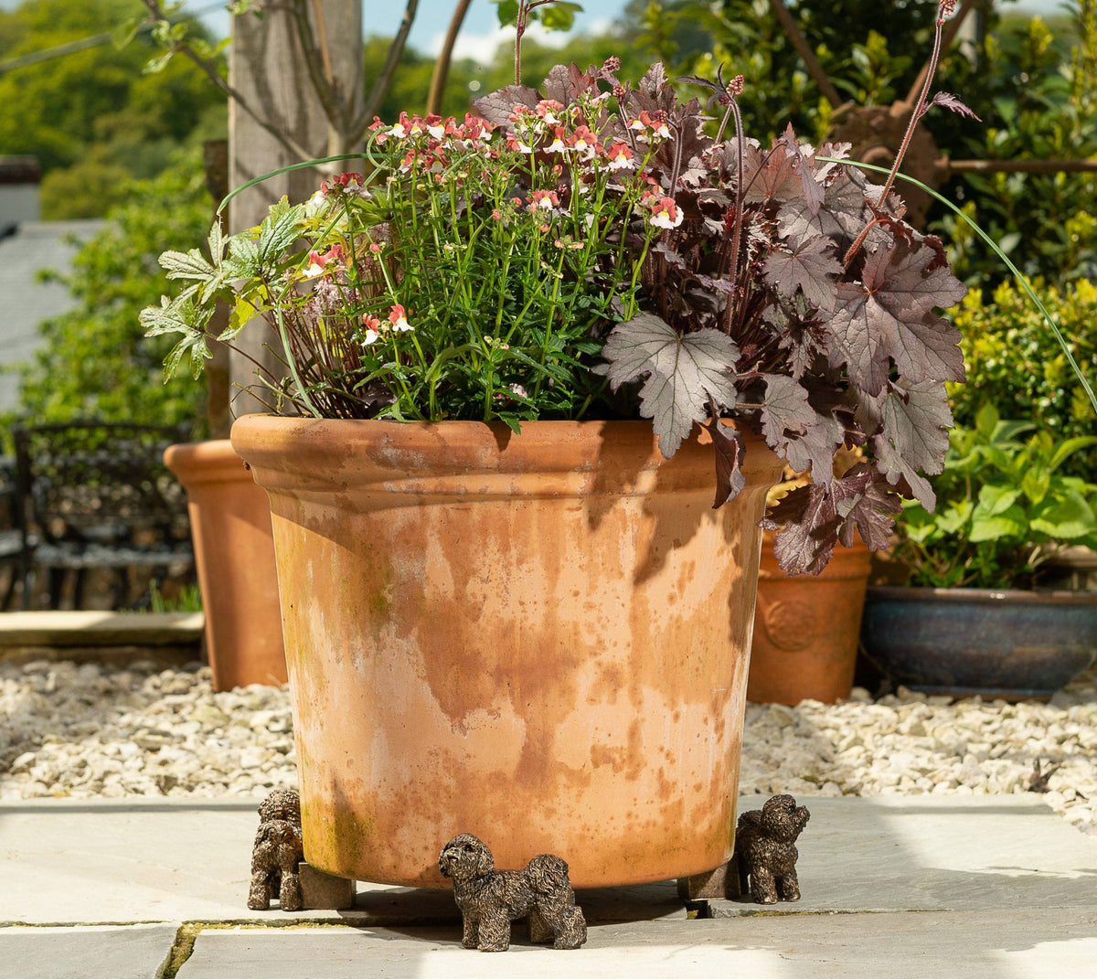 Bichon Frise Plant Pot Feet - Set of 3