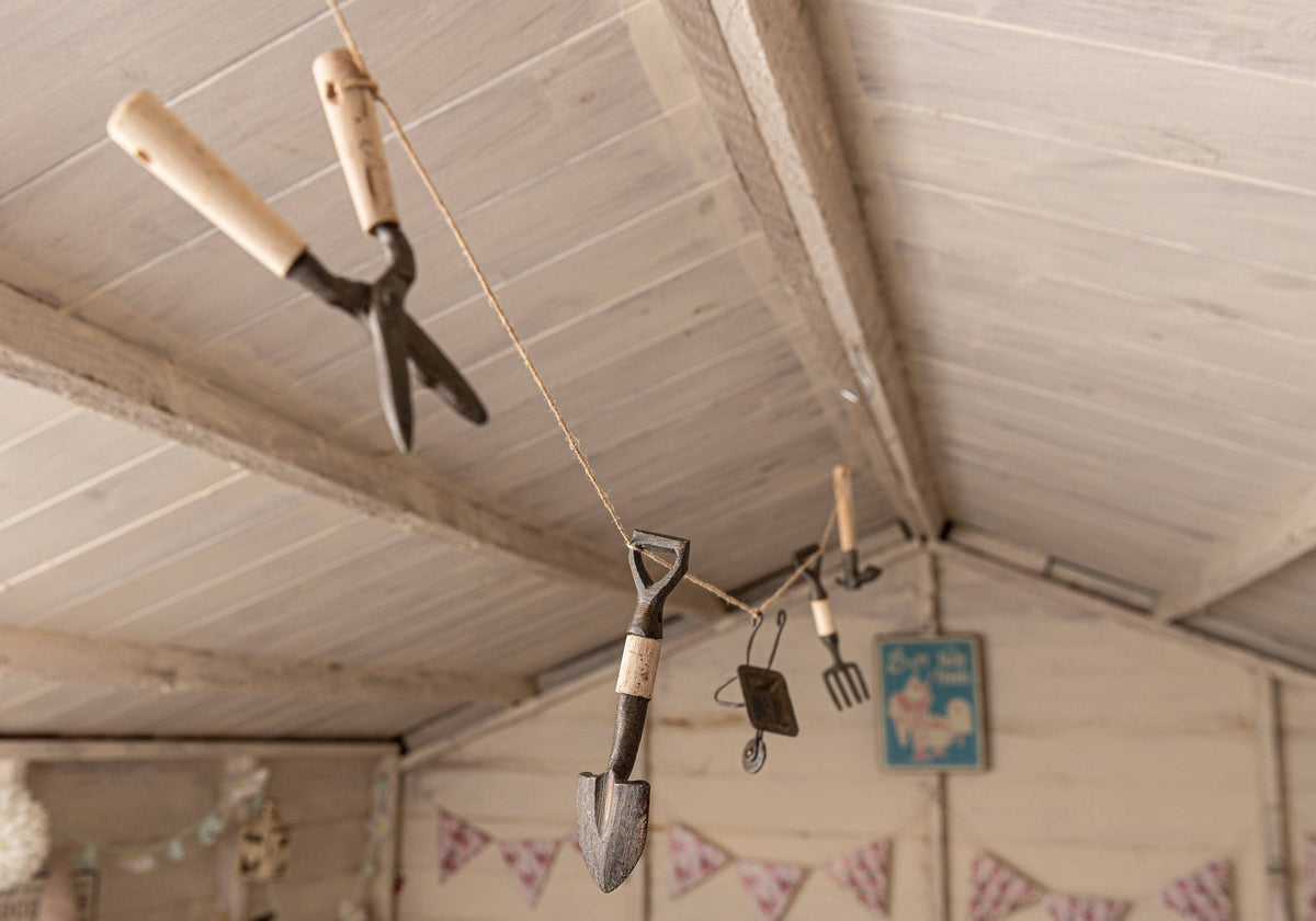 Decorative Handmade Garage Tool Garland - Steel