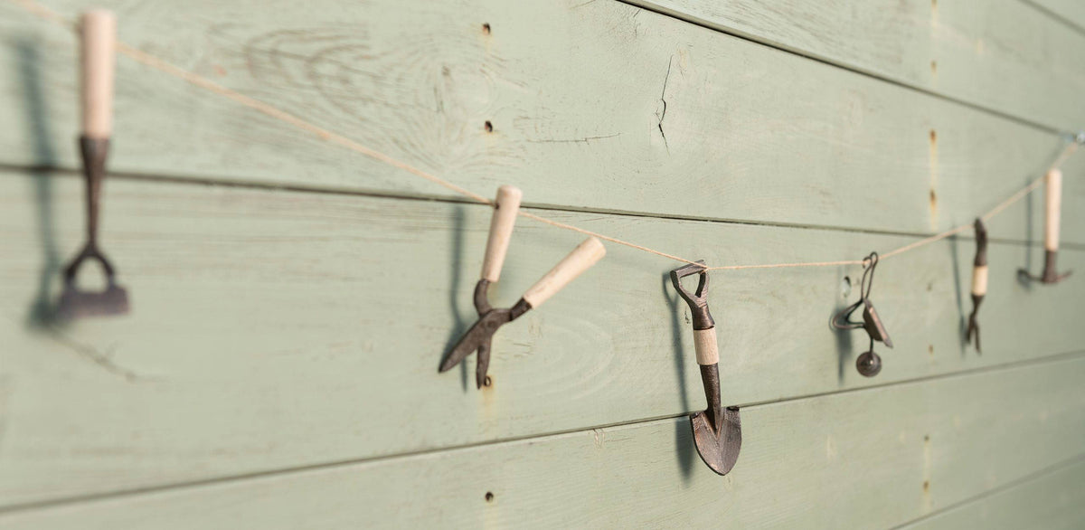 Decorative Handmade Garage Tool Garland - Steel