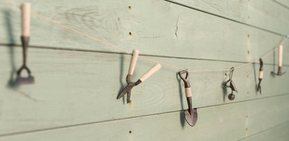 Decorative Handmade Garage Tool Garland - Steel