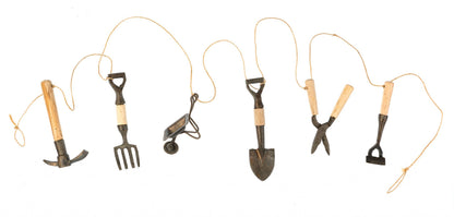 Decorative Handmade Garden Tool Garland