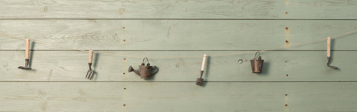 Decorative Handmade Garden Tool Garland