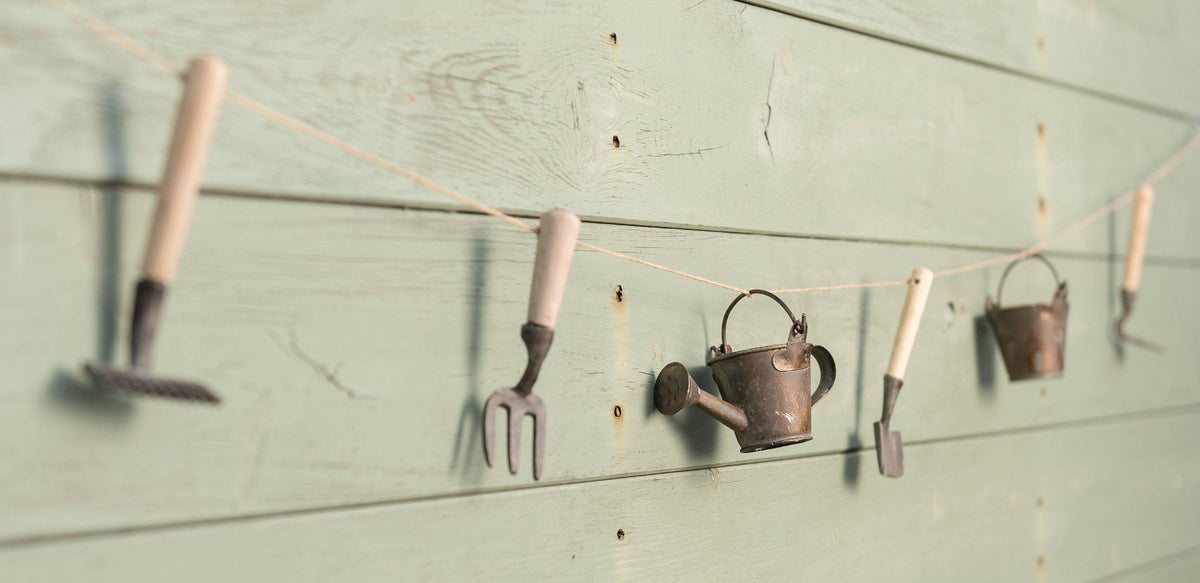 Decorative Handmade Garden Tool Garland