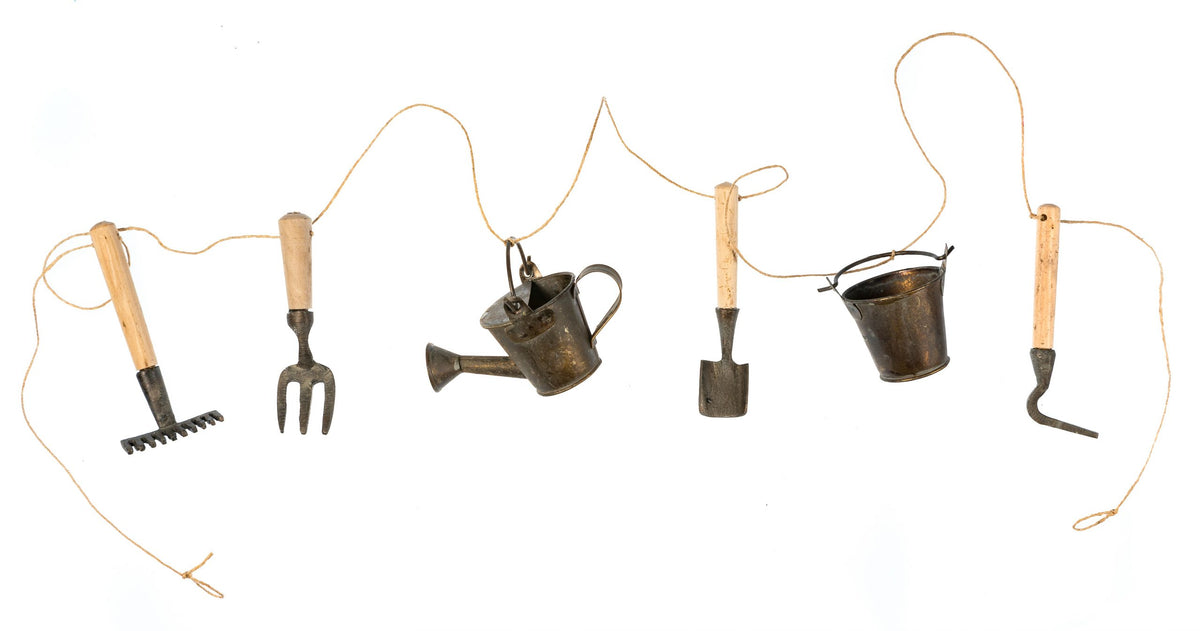 Decorative Handmade Garden Tool Garland