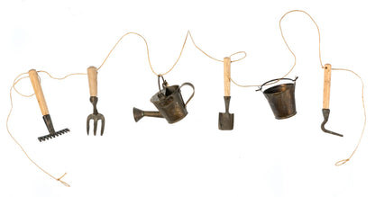 Decorative Handmade Garden Tool Garland