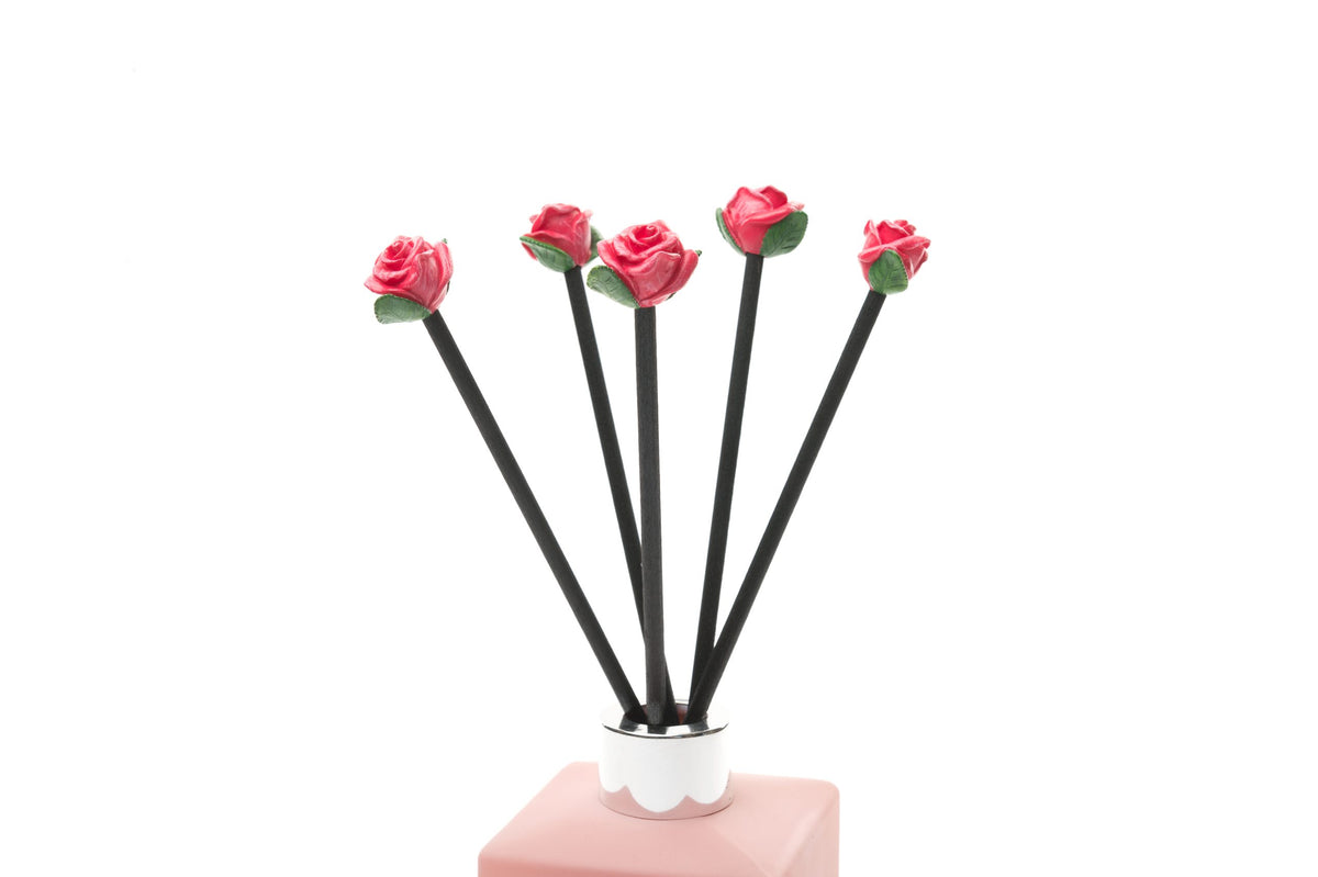 Roses Diffuser Decor Reed Diffuser Decoration - Set of 5