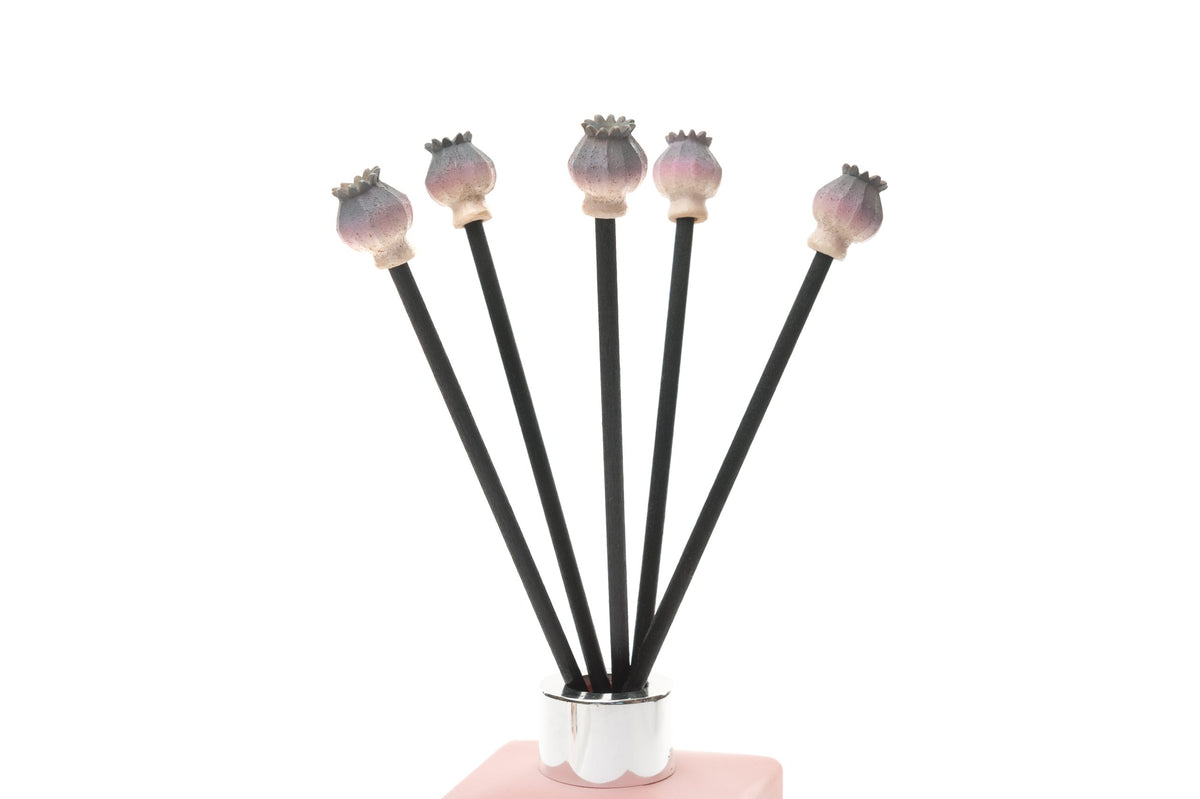 Poppy Seed Heads Diffuser Decor Reed Diffuser Decoration - Set of 5