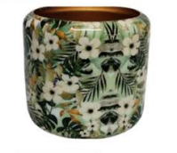 6CM Enamel & Iron Cacti or Succulent Pot Cover - Green