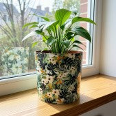 13cm Enamel & Iron Pot Cover - Green