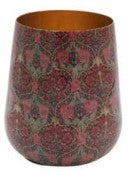 Enamel & Iron Pot Cover or Vase - Purple