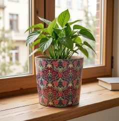 13cm Enamel & Iron Pot Cover - Purple