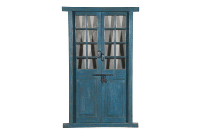 Antique Indian Teak Wood Pair Of Doors And Frame