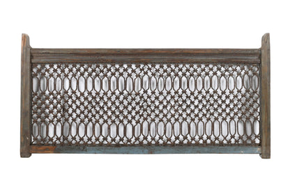 Antique Indian Teak Wood and Iron Bannister