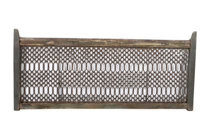 Antique Indian Teak Wood and Iron Bannister