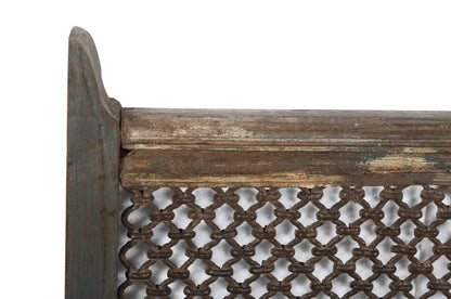 Antique Indian Teak Wood and Iron Bannister