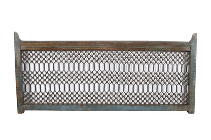 Antique Indian Teak Wood and Iron Bannister