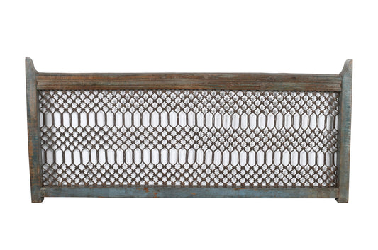 Antique Indian Teak Wood and Iron Bannister