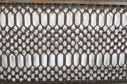 Antique Indian Teak Wood and Iron Bannister