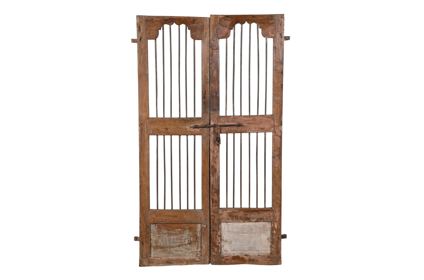 Antique Indian Teak Wood Jali Shutter Doors
