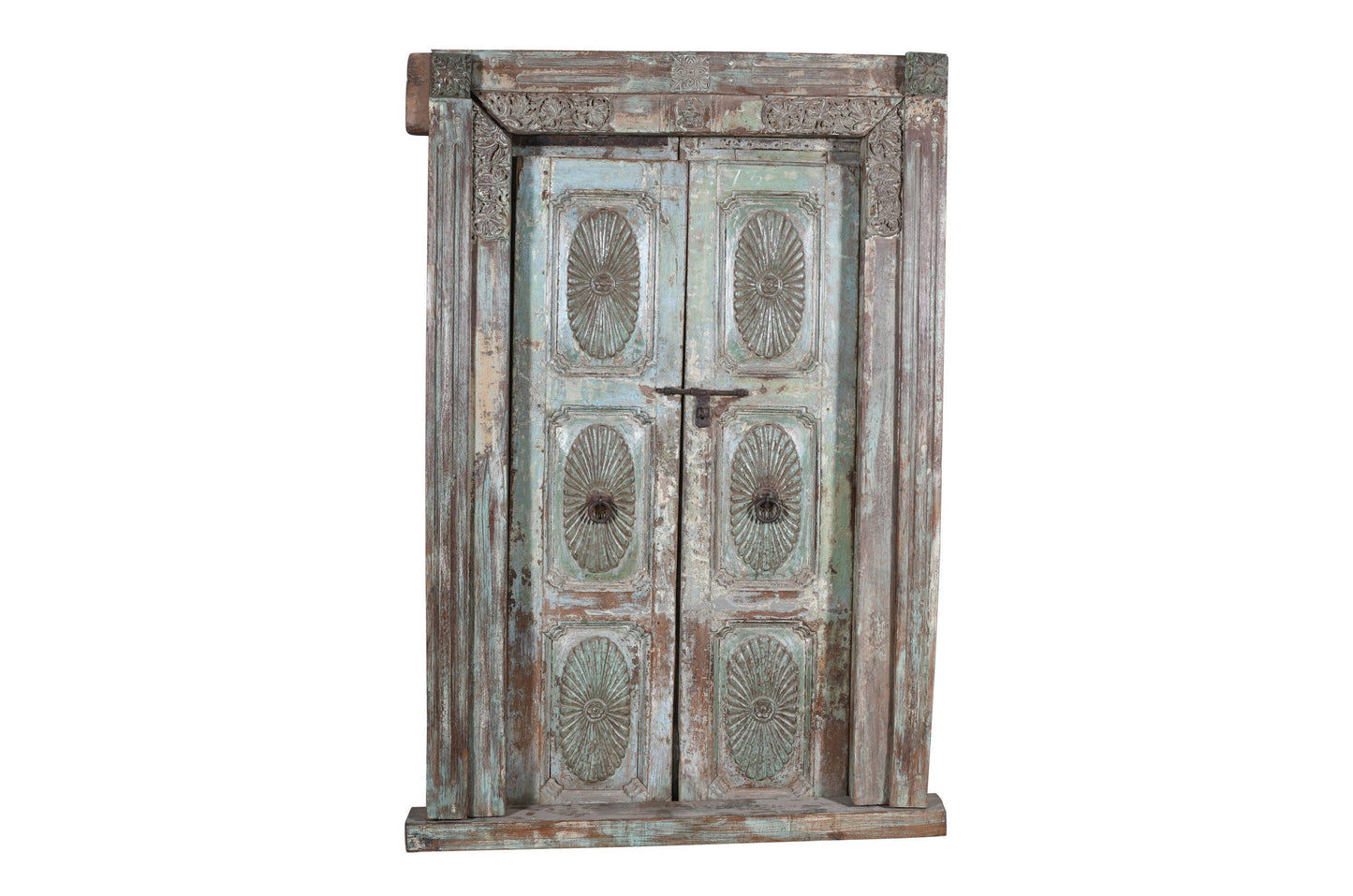 Antique Indian Teak Wood Door And Frame