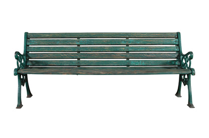 Antique Indian Teak Wood Garden Bench